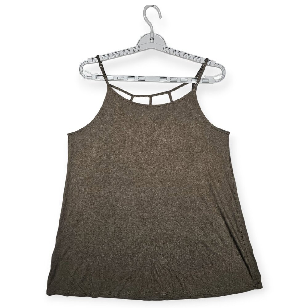 Jodifl Strappy Crisscross Front Tank Top S Green Lightweight Sleeveless - Picture 3 of 5